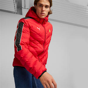 Scuderia Ferrari Race MT7 Men's Regular Fit Ecolite Jacket, Rosso Corsa, extralarge-IND