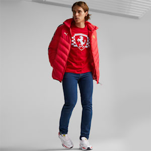 Scuderia Ferrari Race MT7 Men's Regular Fit Ecolite Jacket, Rosso Corsa, extralarge-IND