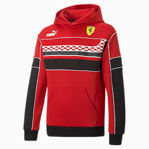 Scuderia Ferrari Race SDS Motorsport Hoodie Youth, Rosso Corsa, extralarge-IND