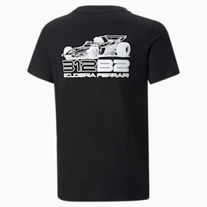 T-shirt graphique Scuderia Ferrari Race, grands enfants, Puma Black