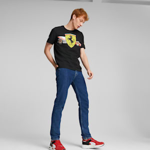 Scuderia Ferrari Shield Men's Tee, Puma Black, extralarge