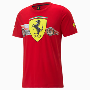 Scuderia Ferrari Shield Men's Tee, Rosso Corsa, extralarge