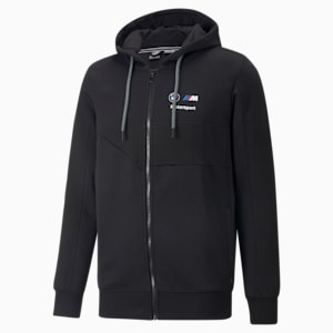 BMW M Motorsport Men's Hooded Sweat Jacket, Cotton Black, extralarge