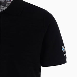 メンズ BMW MMS ジャカード ポロシャツ, Cotton Black