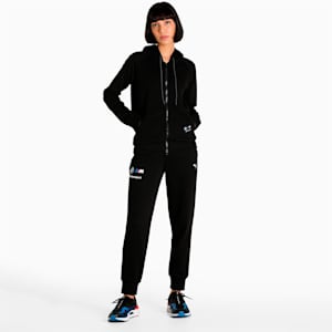 BMW M Motorsport Hooded Sweat Jacket Women, Puma Black