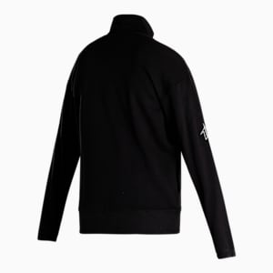 Men's Full-Zip Knitted Jacket, Puma Black