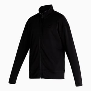 Men's Full-Zip Knitted Jacket, Puma Black