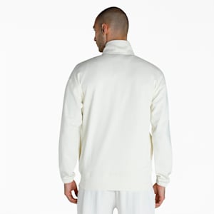 Men's Full-Zip Knitted Jacket, Ivory Glow