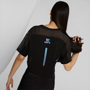 ウィメンズ PUMA x KOCHE クロップド 半袖 Tシャツ, Puma Black