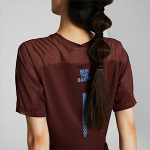 ウィメンズ PUMA x KOCHE クロップド 半袖 Tシャツ, Bitter Chocolate