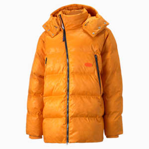 PUMA x PERKS AND MINI Puffer Jacket Men, Orange Brick--AOP