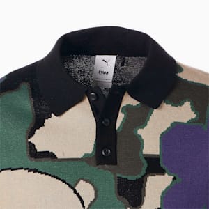 メンズ PUMA x PERKS AND MINI ニット 長袖 ポロ スウェット, Puma Black