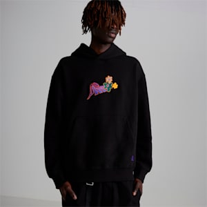 PUMA x P.A.M. Men's Relaxed Fit Hoodie, Puma Black, extralarge-IND
