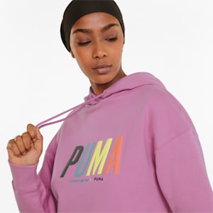 Sportswear by PUMA Graphic Women's Hoodie, Opera Mauve