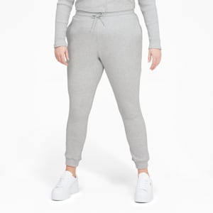 Classics Ribbed Slim Women's Pants, Light Gray Heather, extralarge
