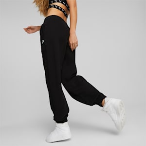 Downtown Women's Relaxed Fit Sweat Pants, Puma Black, extralarge-IND