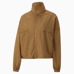 ウィメンズ インフューズ ウーブン トラック ジャケット, Desert Tan