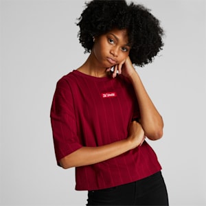Camiseta completamente estampada PUMA x COCA-COLA para mujer, Intense Red