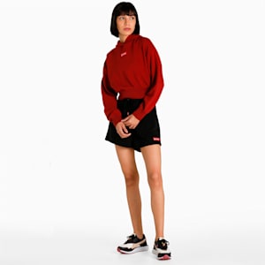 PUMA x COCA-COLA Women's Relaxed Fit Hoodie, Intense Red, extralarge-IND