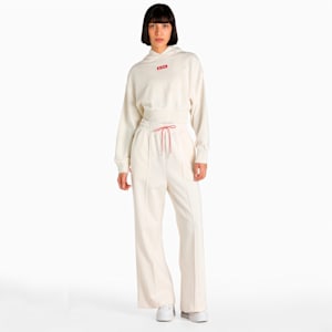 PUMA x COCA-COLA Women's Relaxed Fit Hoodie, Ivory Glow, extralarge-IND