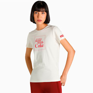 PUMA x COCA-COLA Graphic Women's T-Shirt, Ivory Glow