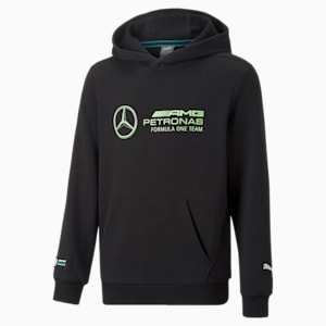 Mercedes AMG Petronas F1 Logo Youth Hoodie, Puma Black
