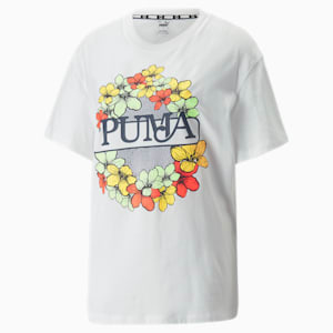 MOD Graphic Basketball Women's T-Shirt, Puma White