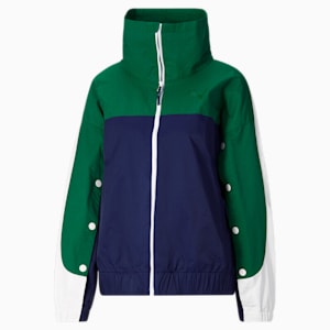 PUMA x JUNE AMBROSE Keeping Score Overtime Basketball Women's Track Jacket, Patriot Blue
