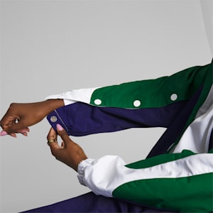 Overtime Basketball Track Jacket Women, Patriot Blue
