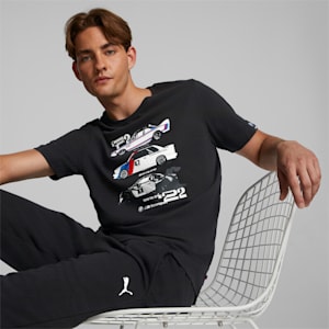 Camiseta con estampa BMW M Motorsport para hombre, Puma Black