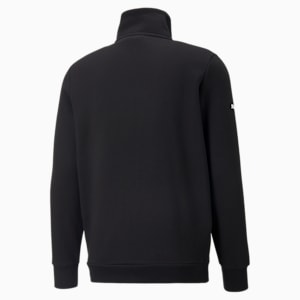 BMW M Motorsport Essential Fleece Men's Jacket, Cotton Black