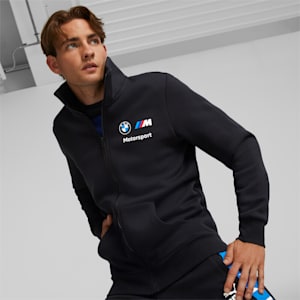 BMW M Motorsport Essential Fleece Men's Jacket, Cotton Black