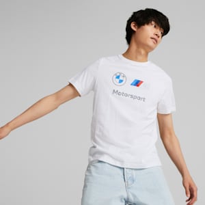 BMW M Motorsport Essentials Logo Tee Men, Puma White