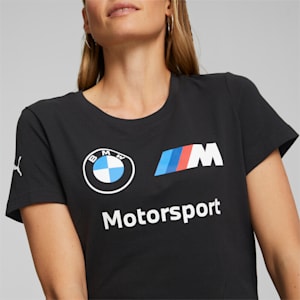 BMW M Motorsport Essentials Women's Logo Tee, Puma Black