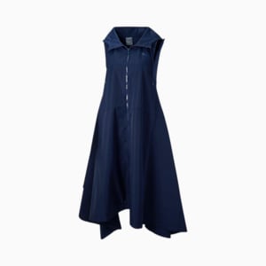 PUMA x JUNE AMBROSE Keeping Score Victory Women's Reversible Varsity Jacket, Patriot Blue-Verdant Green