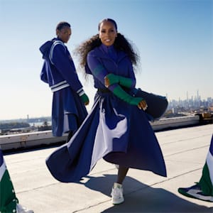 Victory Varsity Jacket Women, Patriot Blue-Verdant Green