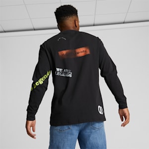 We Are Legends WRK.WR Men's Long Sleeve Tee, Puma Black, extralarge