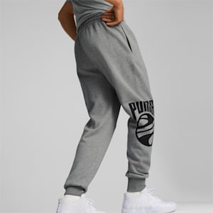 Posterize Men's Basketball Sweatpants, Medium Gray Heather