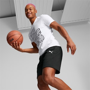 Graphic Booster Men's Basketball Shorts, Puma Black