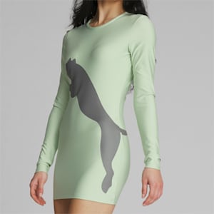 PUMA x LaQuan Smith Printed Dress, Bok Choy-CASTLEROCK