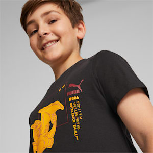Camiseta PUMA x POKÉMON para niños grandes, Puma Black