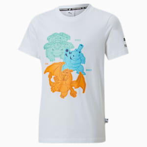 PUMA x POKÉMON Big Kids' Tee, Puma White