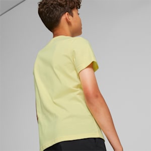 Camiseta PUMA x POKÉMON para niños grandes, Pale Lemon
