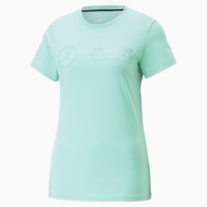 Mercedes AMG Petronas Logo Women's Regular Fit T-Shirt, Mint, extralarge-IND
