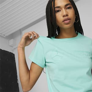 Mercedes AMG Petronas Logo Women's Regular Fit T-Shirt, Mint, extralarge-IND