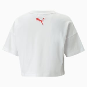 MOD Cropped Women's Basketball T-Shirt, Puma White