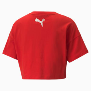 ウィメンズ バスケットボール MOD クロップ Tシャツ 3, High Risk Red