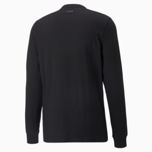 Run it Back Long Sleeve Men's Basketball Tee, Puma Black
