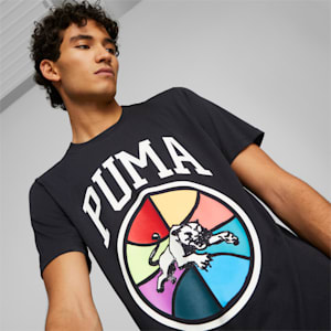 Box Out Short Sleeve Basketball T-Shirt 1 Men, Puma Black, extralarge-IND