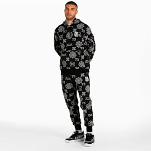 Booster Clyde Print Basketball Men's Pants, Puma Black